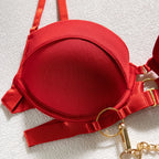 Chain Detail Lace Lingerie Set