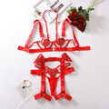 Red Valentine Lace Babydoll Lingerie
