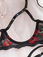 Underwire Bra & Thong Lingerie Set