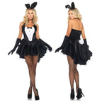 Black Bunny Girl Playsuit Costume Set
