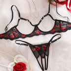 Underwire Bra & Thong Lingerie Set