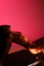 Red Valentine Lace Babydoll Lingerie