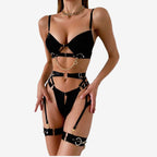 Chain Detail Lace Lingerie Set