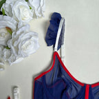 Sheer Mesh Princess Lingerie Set